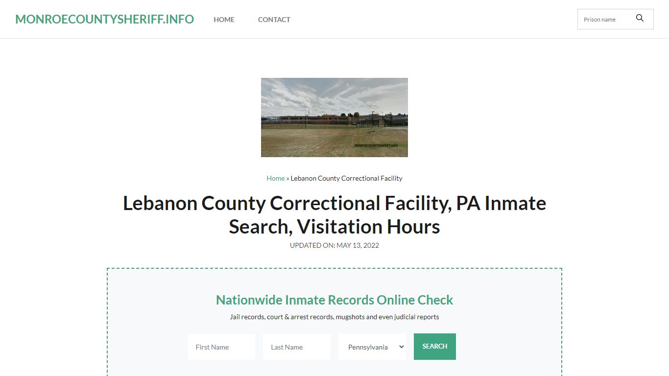 Lebanon County Correctional Facility, PA Inmate Search ...